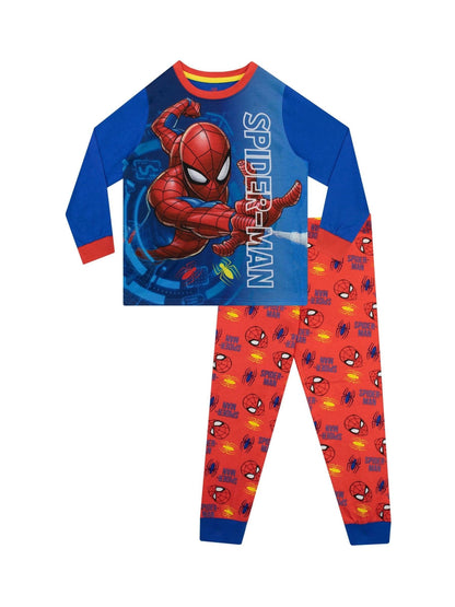 Dsiney Kidz - Character Blue 100% Cotton Spiderman Dressing Gown and Pyjamas Set image 2