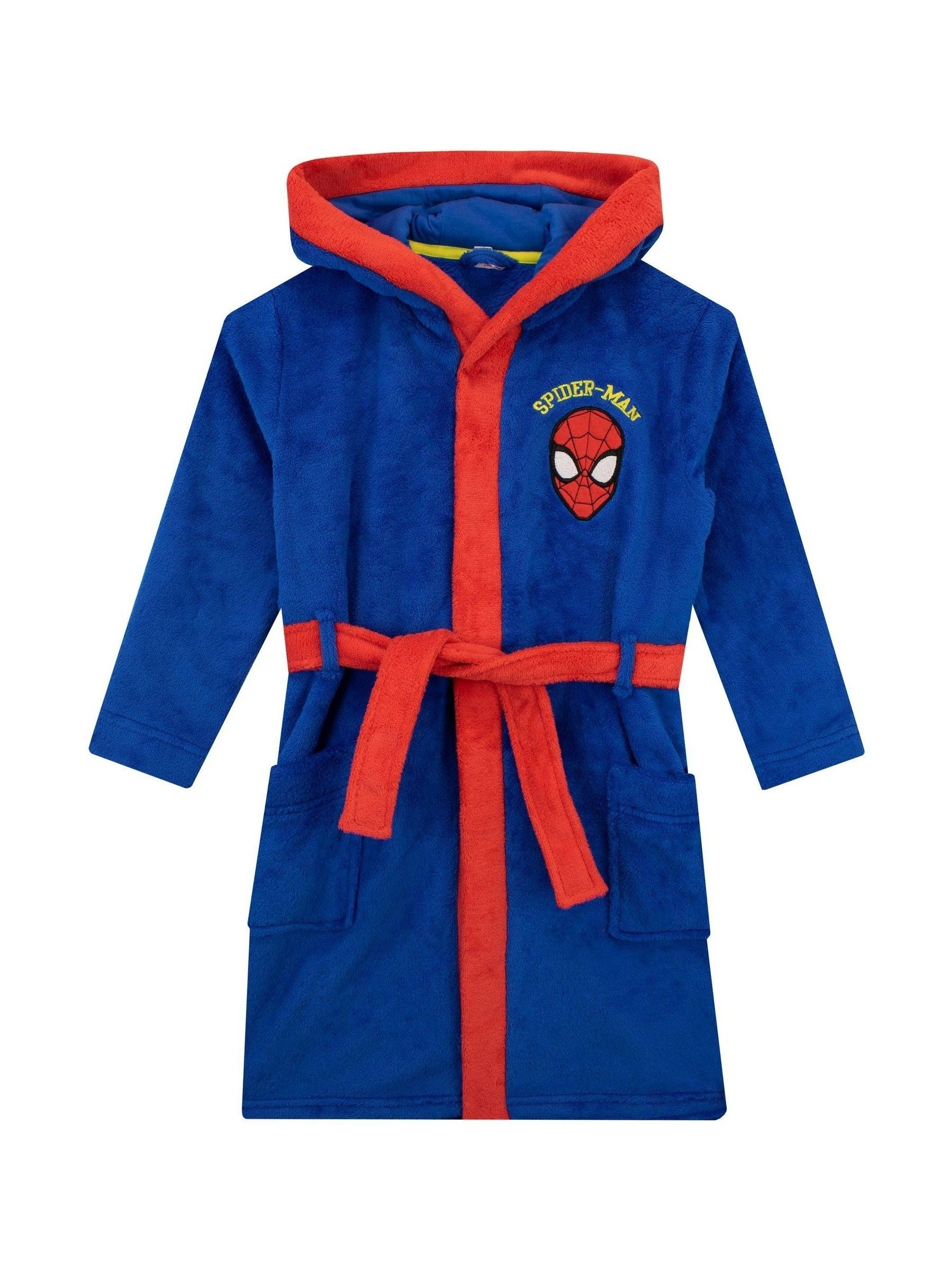 Dsiney Kidz - Character Blue 100% Cotton Spiderman Dressing Gown and Pyjamas Set image 3