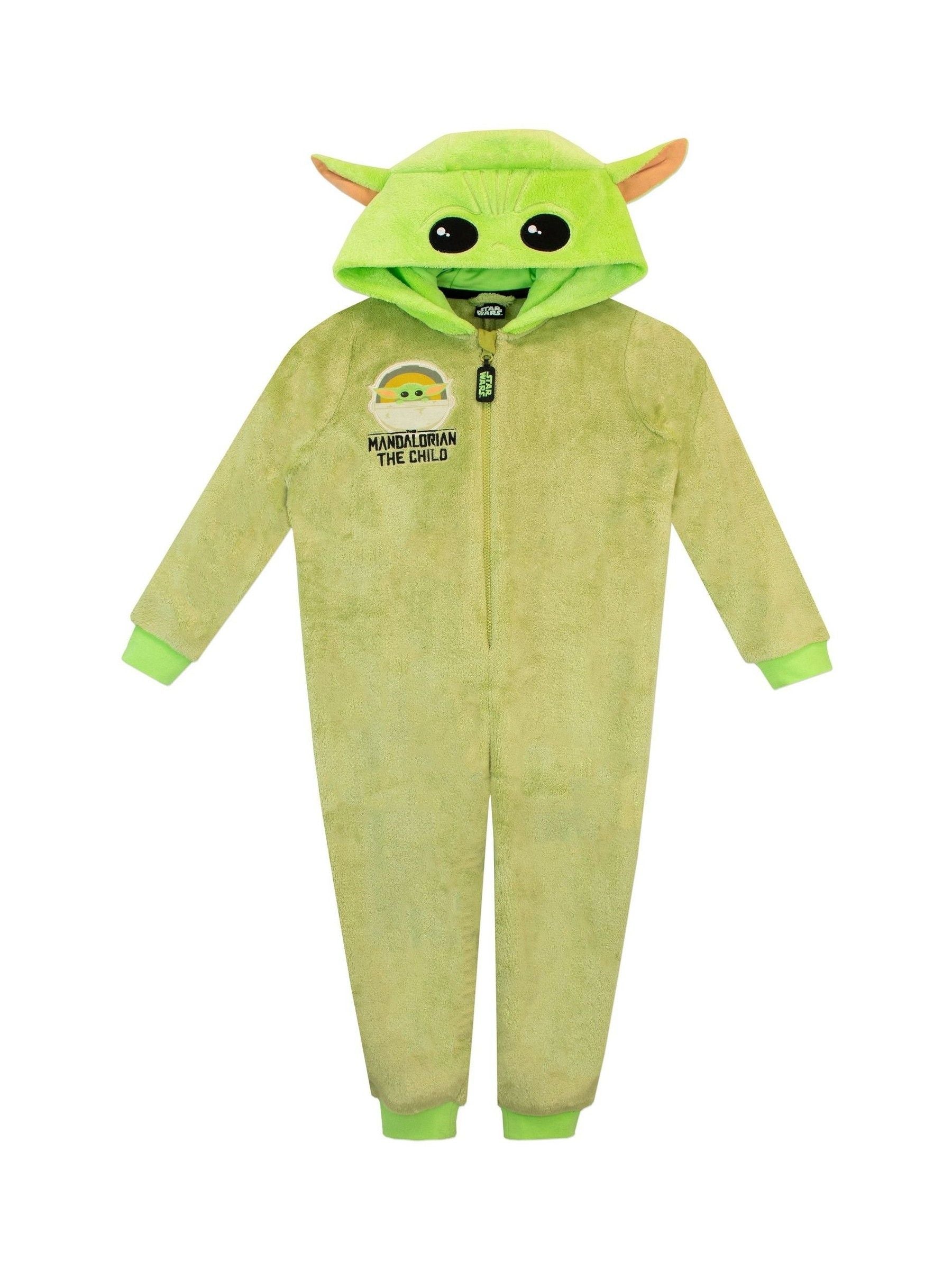 Dsiney Kidz - Character Green Mandalorian Star Wars Star Wars Grogu Fleece All-in-One image 2