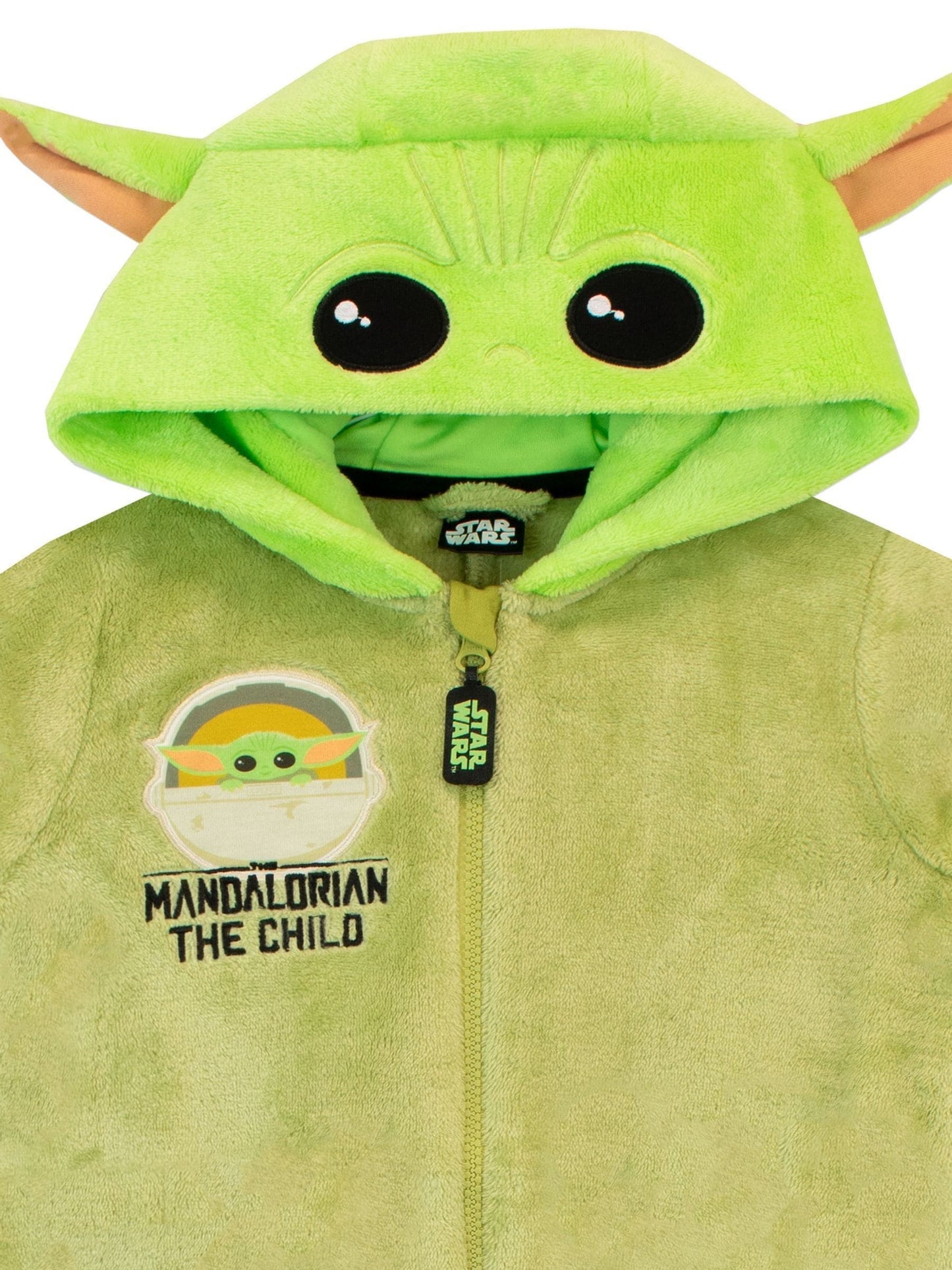 Dsiney Kidz - Character Green Mandalorian Star Wars Star Wars Grogu Fleece All-in-One image 3