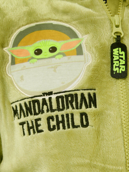 Dsiney Kidz - Character Green Mandalorian Star Wars Star Wars Grogu Fleece All-in-One image 7