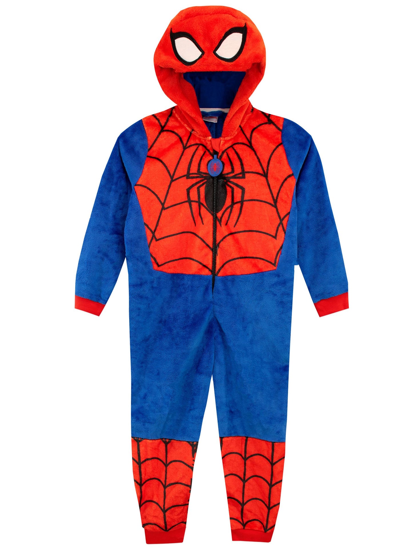 Dsiney Kidz - Character Red Spiderman Hooded Fleece All In One image 1