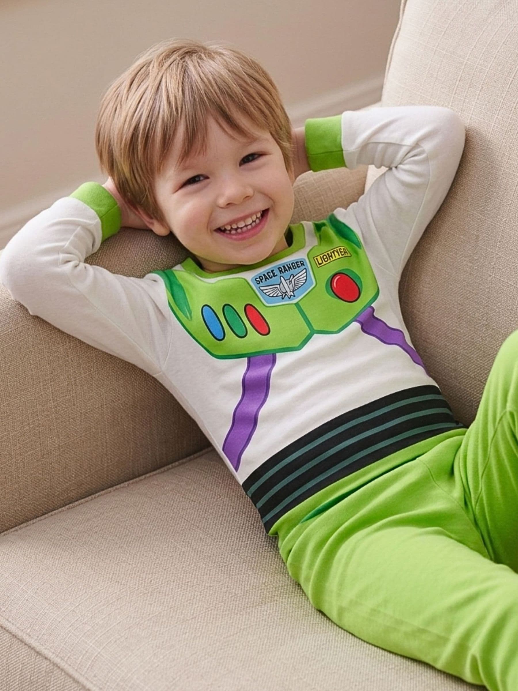 Dsiney Kidz - Character Green Toy Story Pyjamas 2 Pack image 4