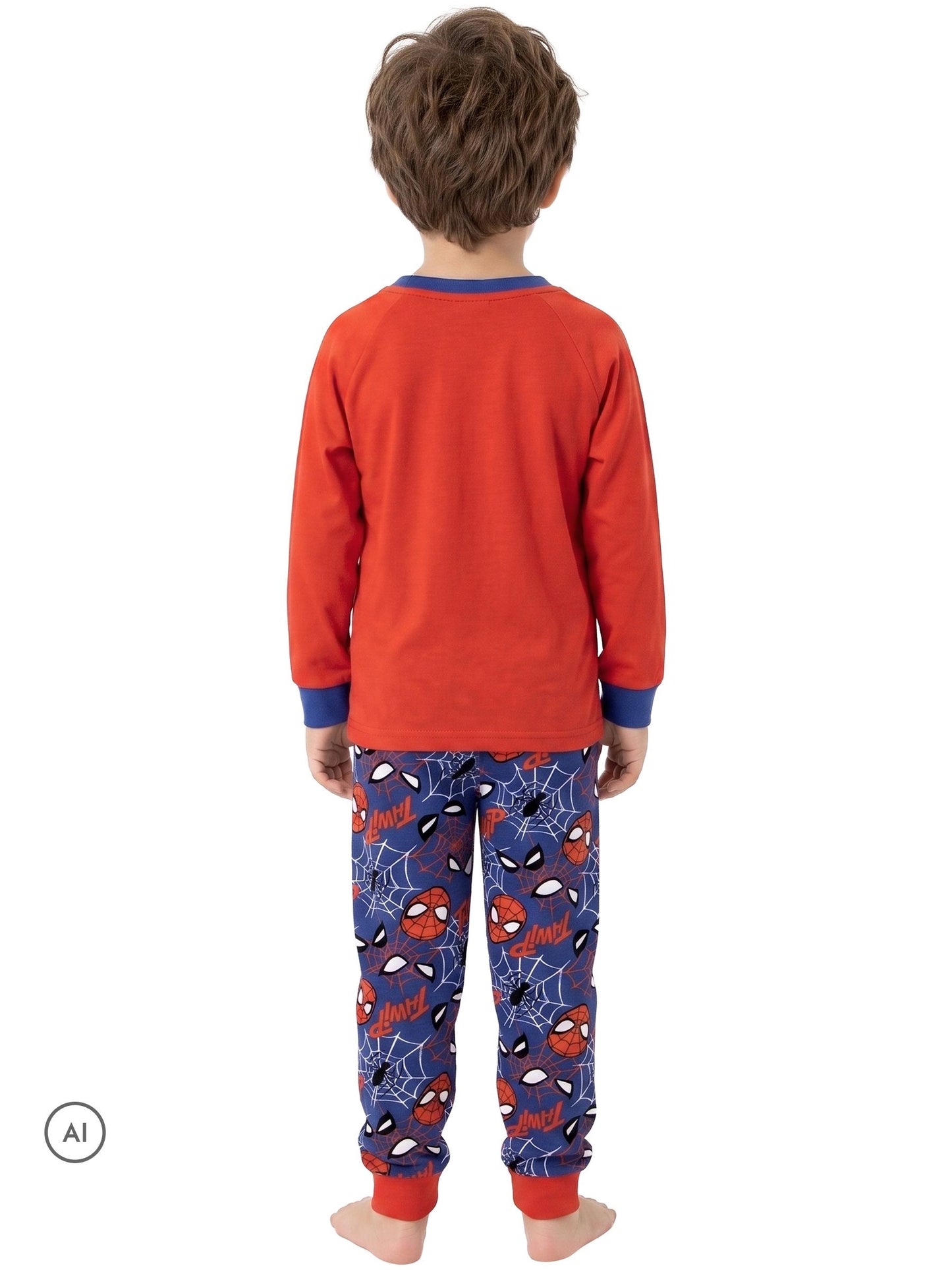 Dsiney Kidz - Character Blue Spiderman Marvel Printed Long Sleeve Pyjamas image 3