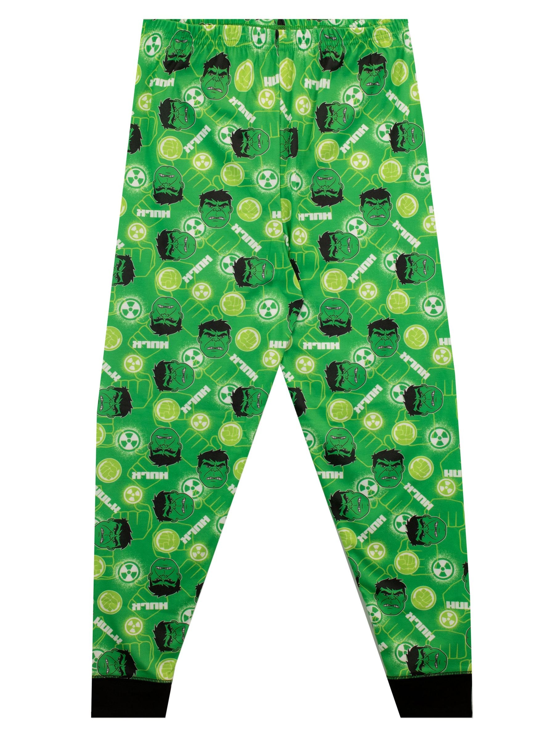 Dsiney Kidz - Character Green Hulk Marvel Printed Long Sleeve Pyjamas image 3