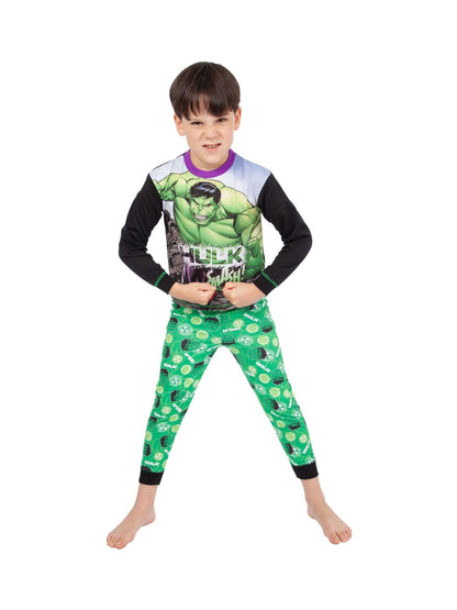 Dsiney Kidz - Character Green Hulk Marvel Printed Long Sleeve Pyjamas image 4