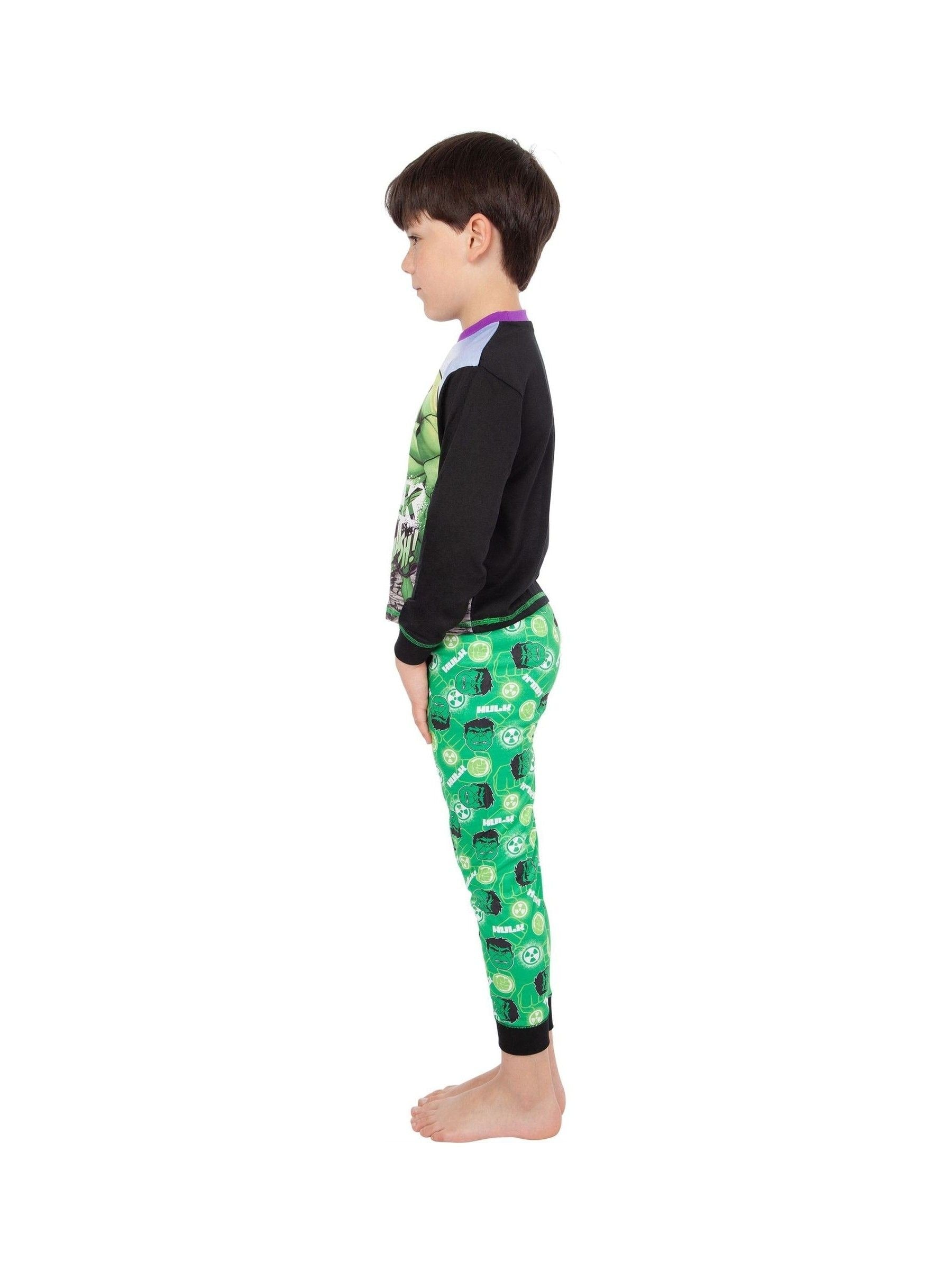 Dsiney Kidz - Character Green Hulk Marvel Printed Long Sleeve Pyjamas image 6