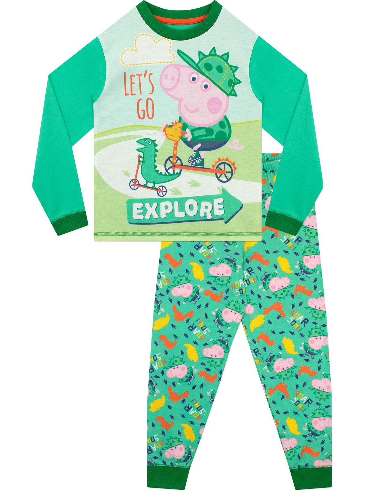 Character Green Peppa Pig George Pig Pyjamas - image 2