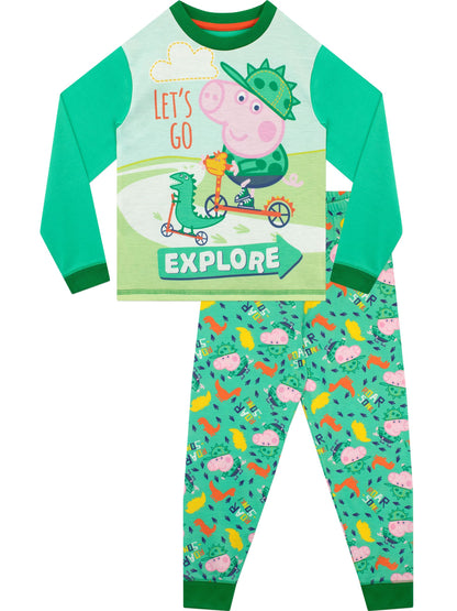 Character Green Peppa Pig George Pig Pyjamas - image 2