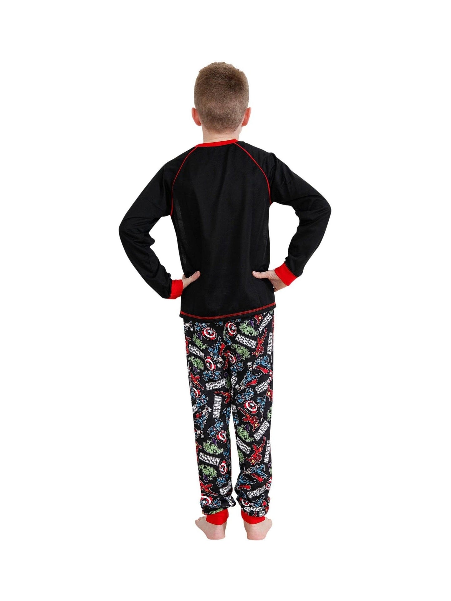 Dsiney Kidz - Character Black/Red Avengers Printed Long Sleeve Pyjamas image 5