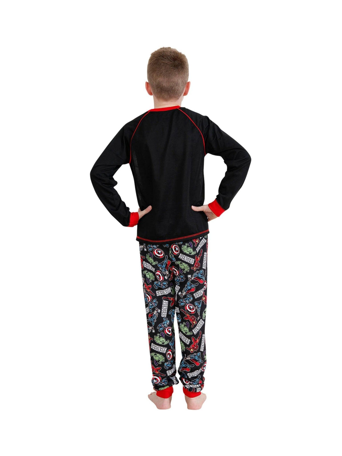 Dsiney Kidz - Character Black/Red Avengers Printed Long Sleeve Pyjamas image 5