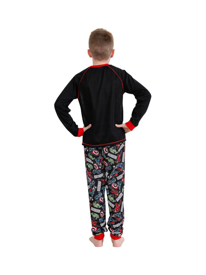 Dsiney Kidz - Character Black/Red Avengers Printed Long Sleeve Pyjamas image 5