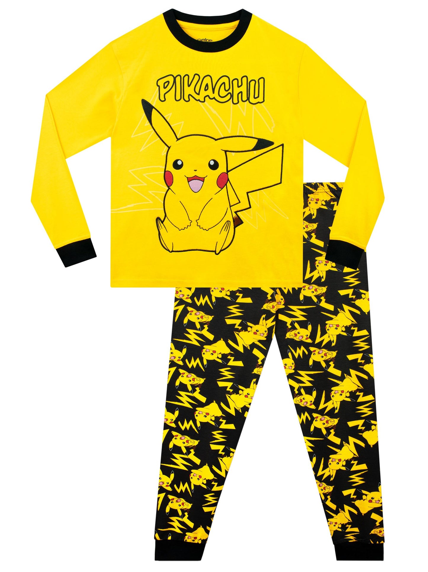 Dsiney Kidz - Character Yellow Pokemon Pikachu 100% Cotton Pyjamas image 1