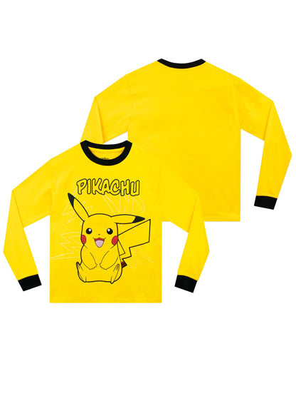 Dsiney Kidz - Character Yellow Pokemon Pikachu 100% Cotton Pyjamas image 2