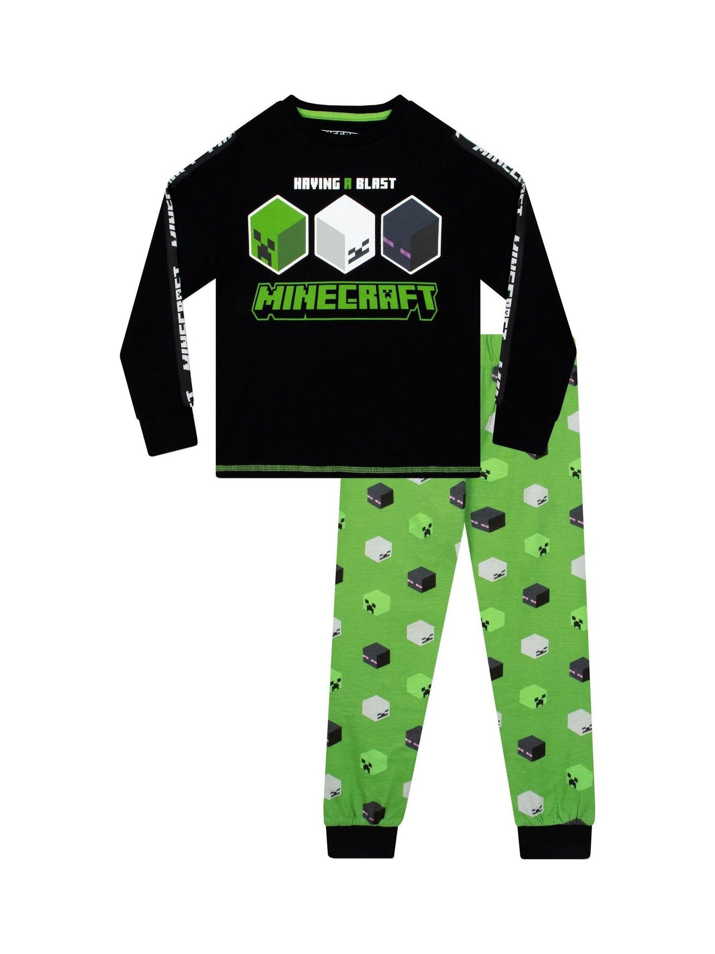 Dsiney Kidz - Character Black 100% Cotton Minecraft Pyjamas image 1