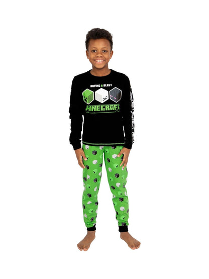 Dsiney Kidz - Character Black 100% Cotton Minecraft Pyjamas image 6
