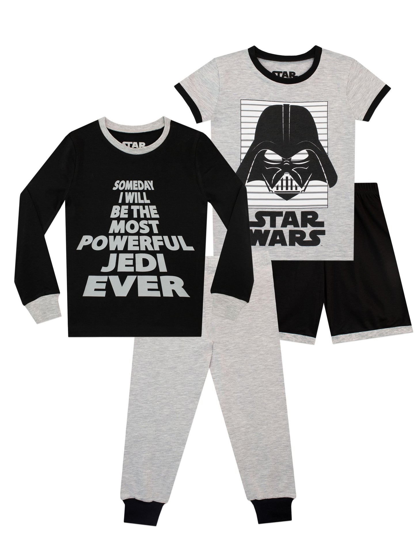 Dsiney Kidz - Character Black Star Wars Pyjamas 2 Pack image 2