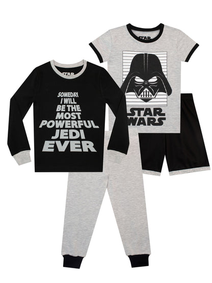 Dsiney Kidz - Character Black Star Wars Pyjamas 2 Pack image 2