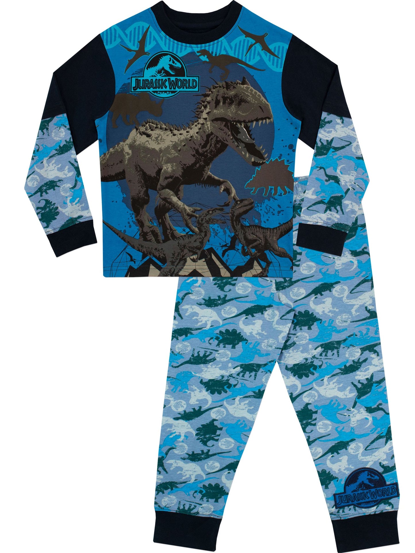 Dsiney Kidz - Character Blue 100% Cotton Jurassic World Pyjamas image 1