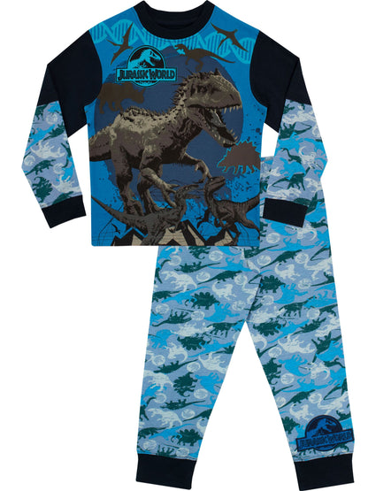 Dsiney Kidz - Character Blue 100% Cotton Jurassic World Pyjamas image 1