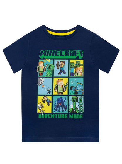 Dsiney Kidz - Character Blue 100% Cotton Minecraft T-Shirt image 1