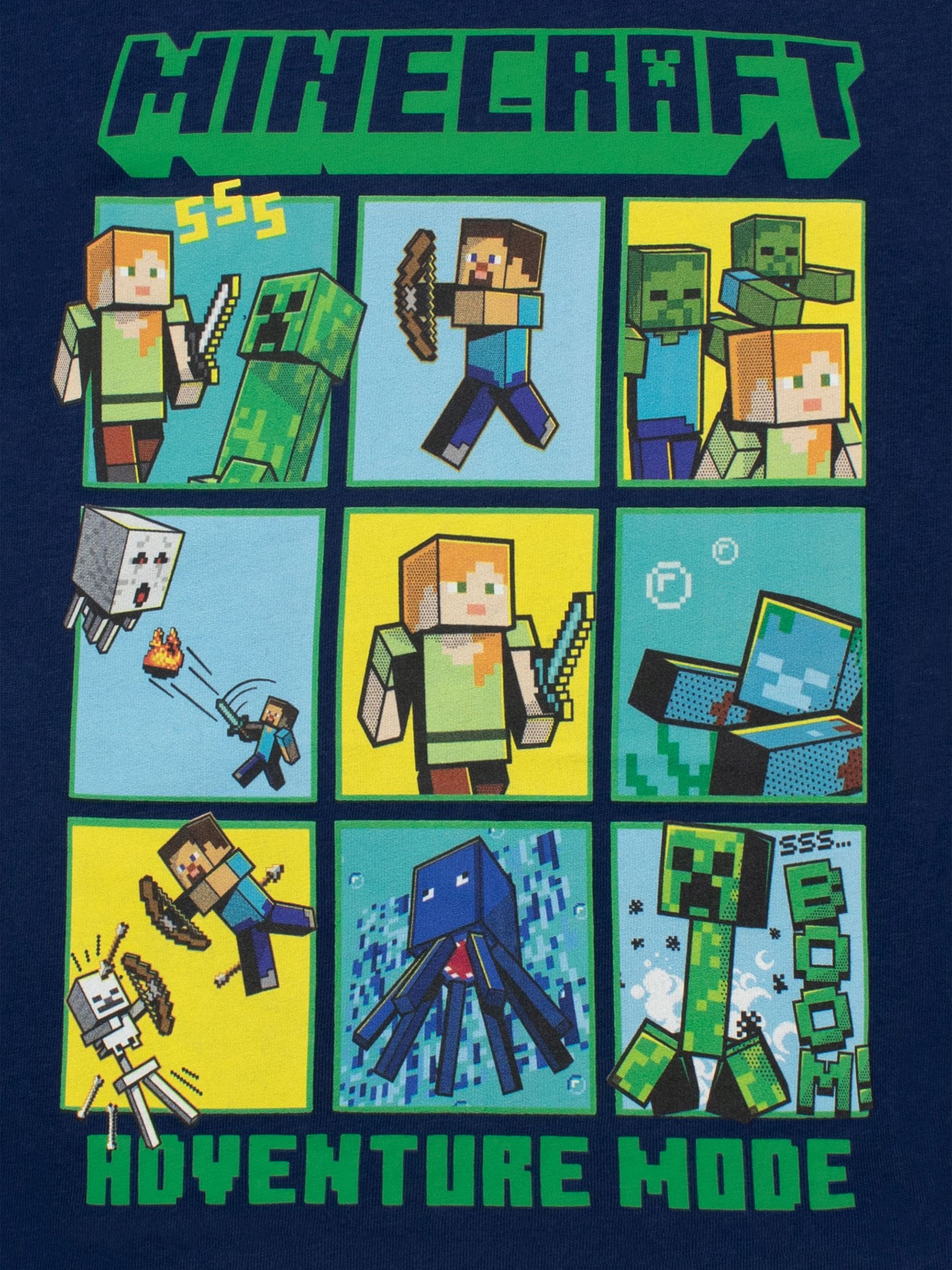 Dsiney Kidz - Character Blue 100% Cotton Minecraft T-Shirt image 2