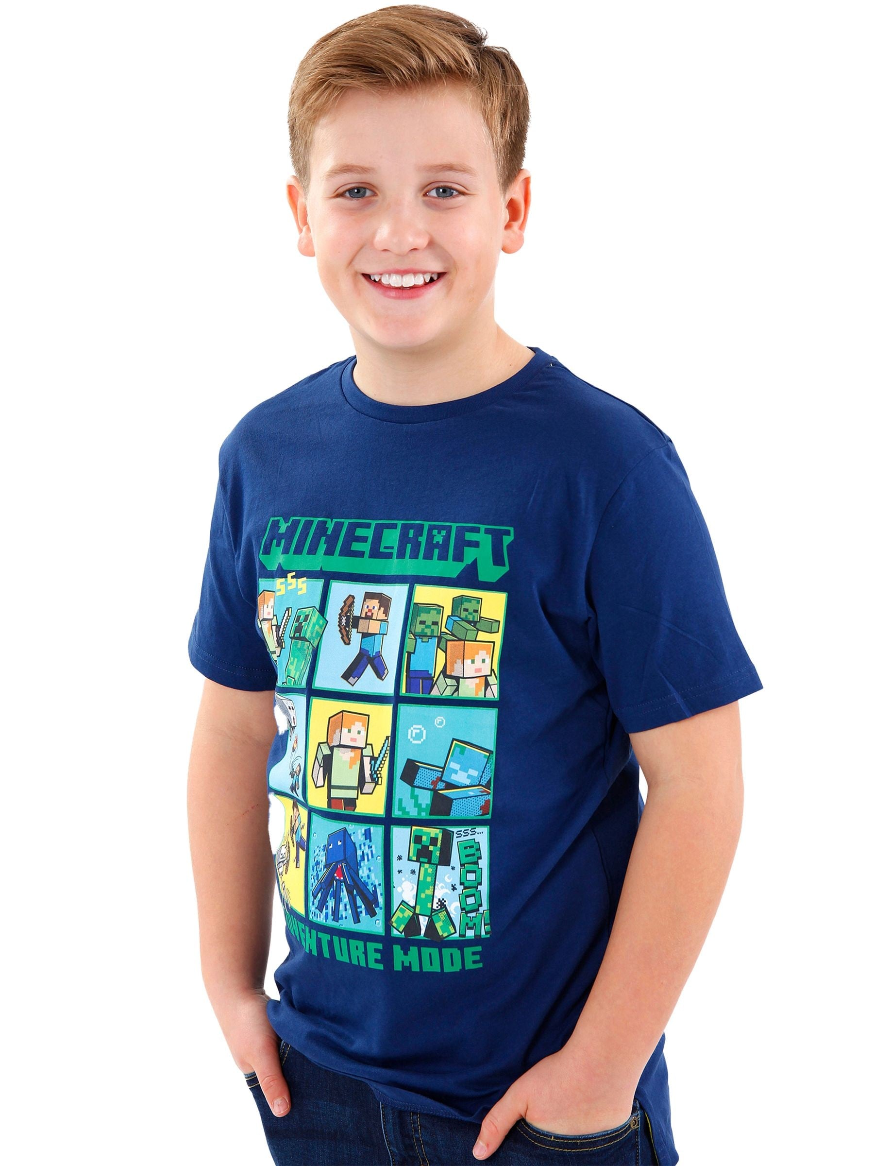 Dsiney Kidz - Character Blue 100% Cotton Minecraft T-Shirt image 5