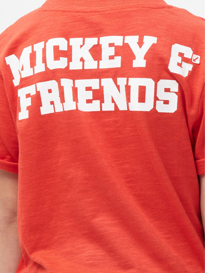 Character Red 100% Cotton Mickey Mouse Donald & Goofy T-Shirt image 4