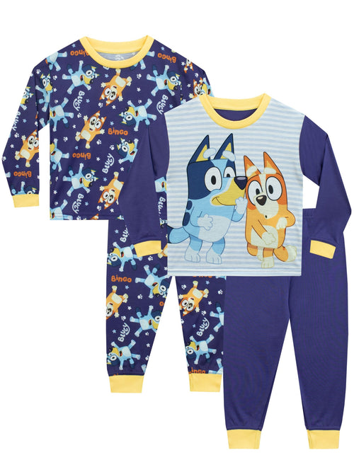 Dsiney Kidz - Bluey Purple Character Bluey & Bingo 2 Pack Long Sleeve Pyjamas image 1