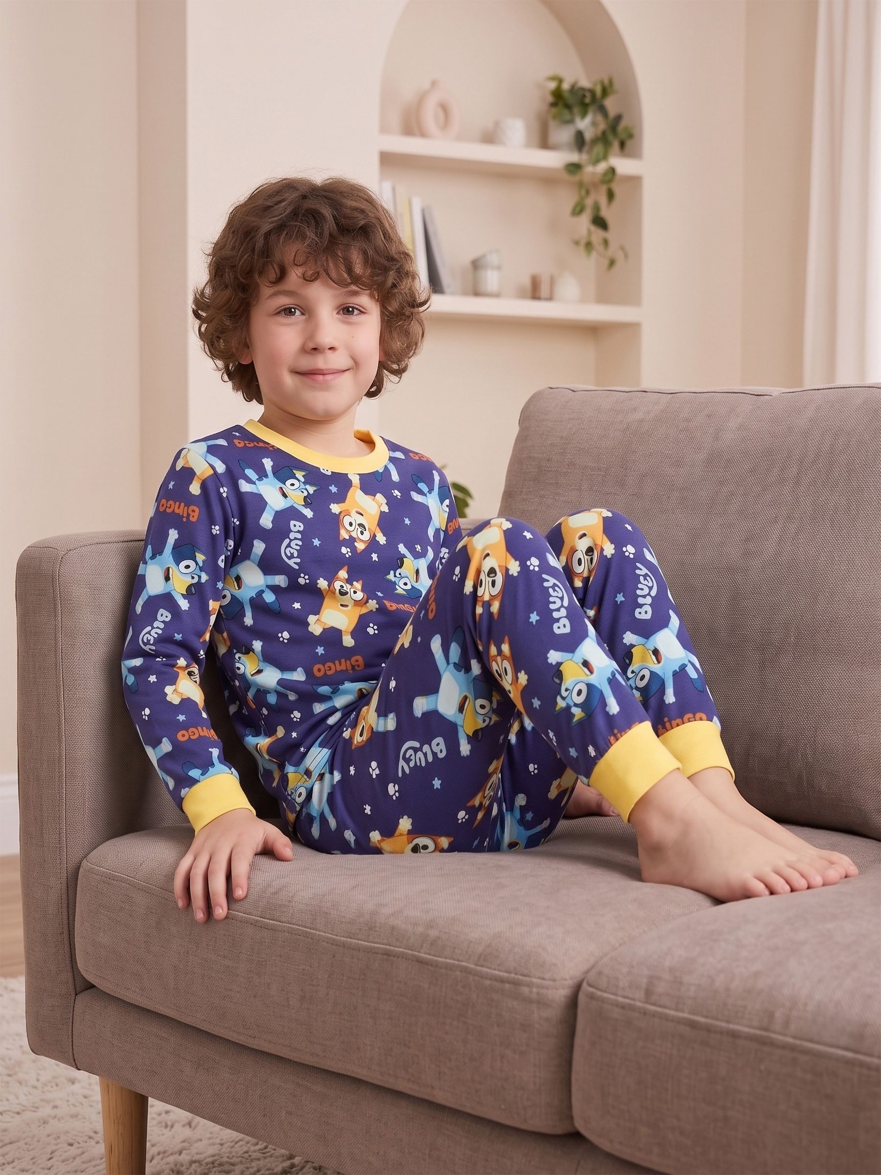 Dsiney Kidz - Bluey Purple Character Bluey & Bingo 2 Pack Long Sleeve Pyjamas image 6
