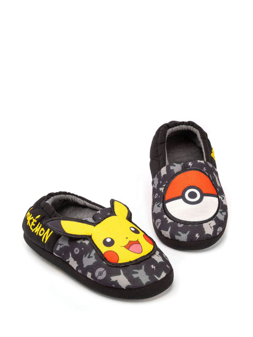 Vanilla Underground Black Pokemon Winter Slippers image 1