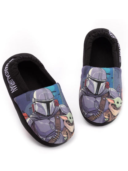 Vanilla Underground Black Mandalorian Winter Slippers image 1