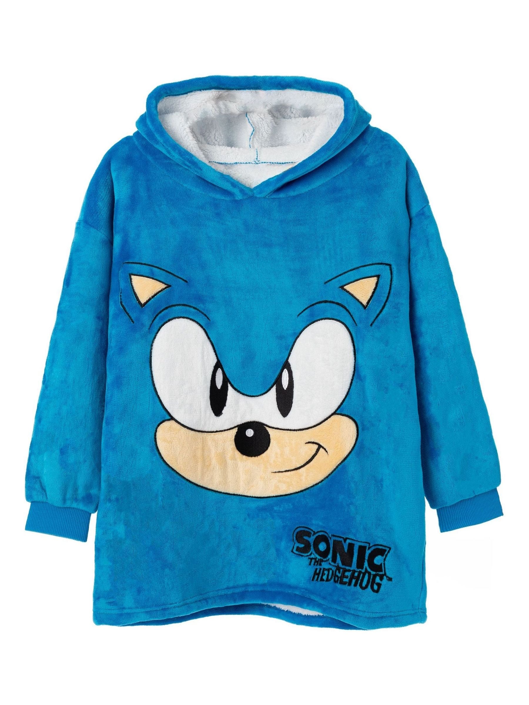 Dsiney Kidz - Vanilla Underground Blue Sonic All-Over Print Blanket Hoodie image 1