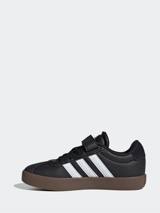 adidas Black/Tan Vl Court 3.0 Trainers image 2
