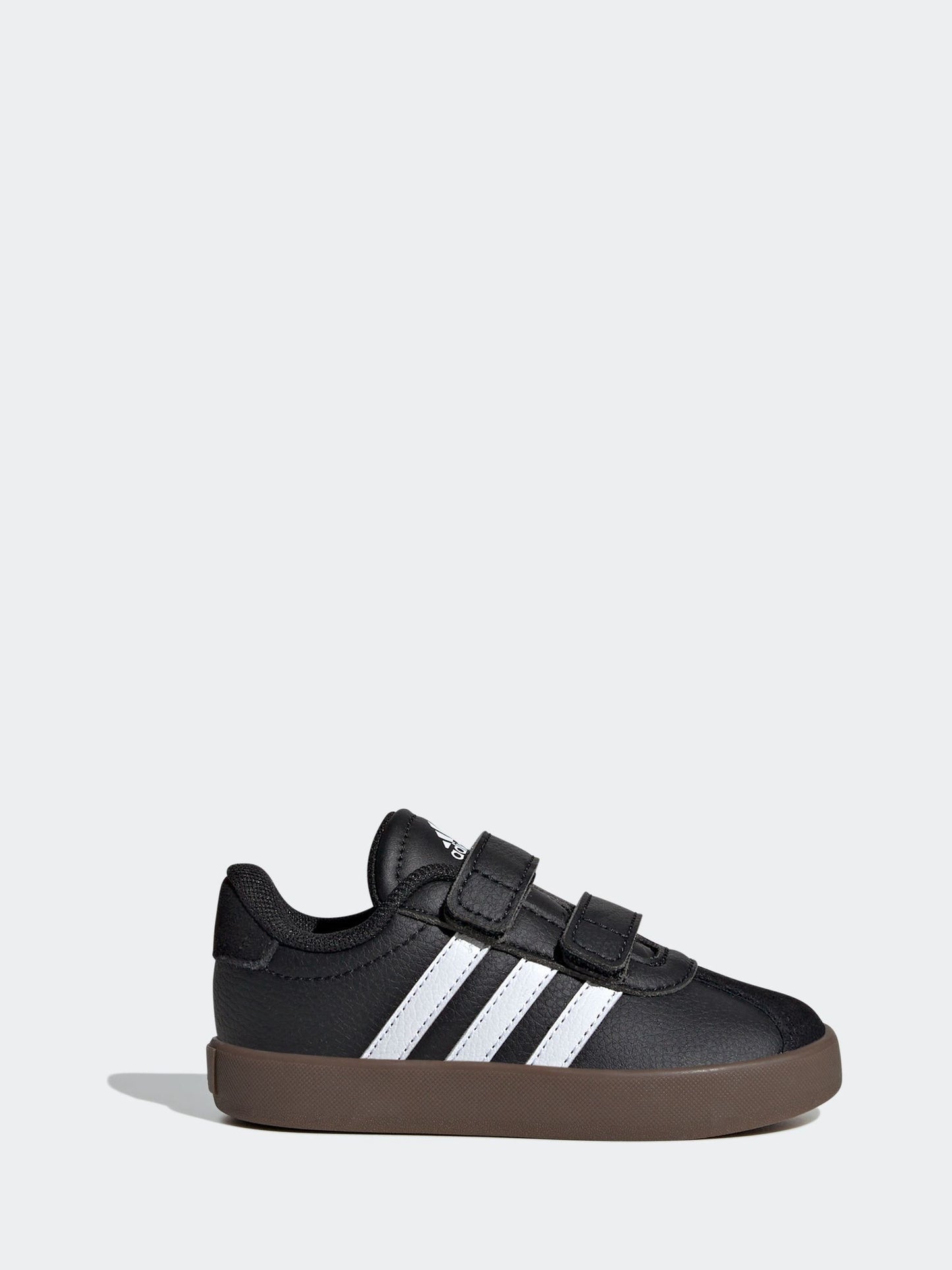adidas Black/White VL Court 3.0 Hook and Loop Infant Trainers image 1