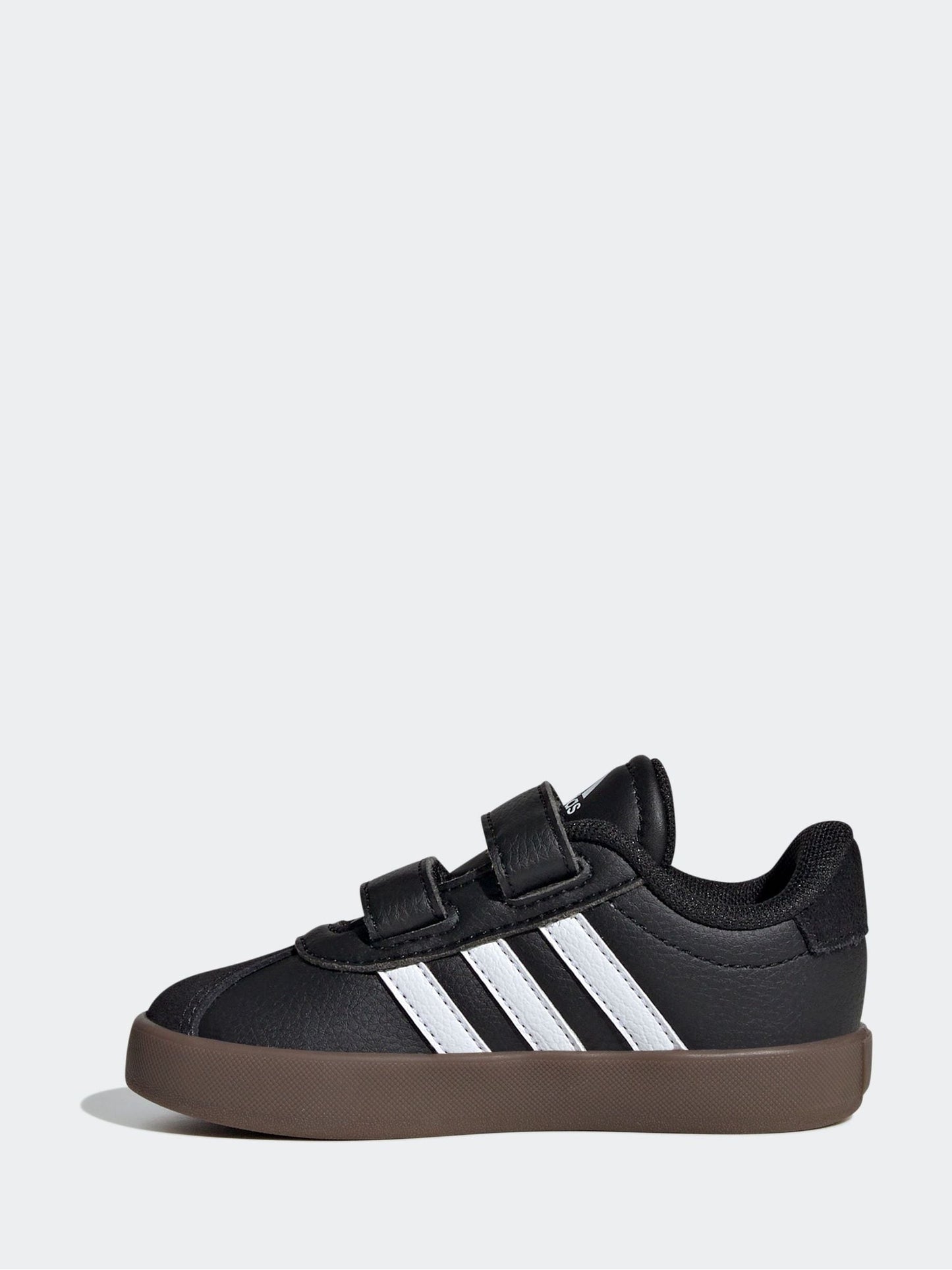 adidas Black/White VL Court 3.0 Hook and Loop Infant Trainers image 2