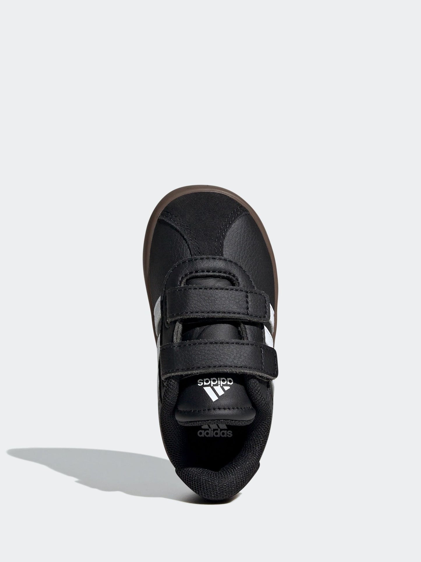 adidas Black/White VL Court 3.0 Hook and Loop Infant Trainers image 6