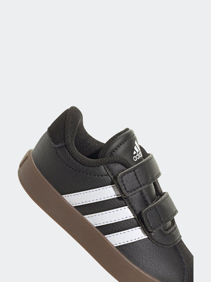 adidas Black/White VL Court 3.0 Hook and Loop Infant Trainers image 9