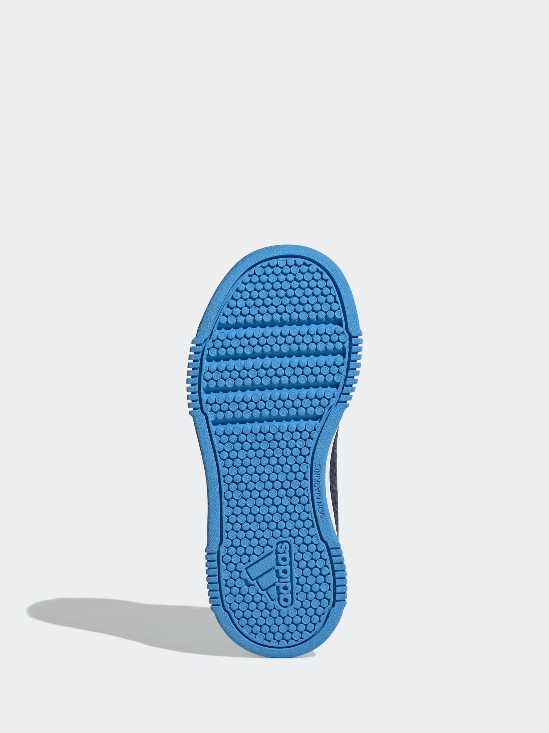 adidas Navy/Blue/White Hook and Loop Tensaur Kids Trainers image 6