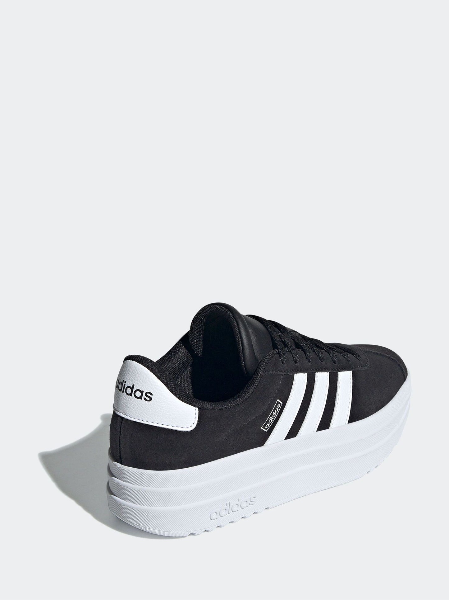 adidas Black/White VL Court Bold Lace Junior Trainers image 5