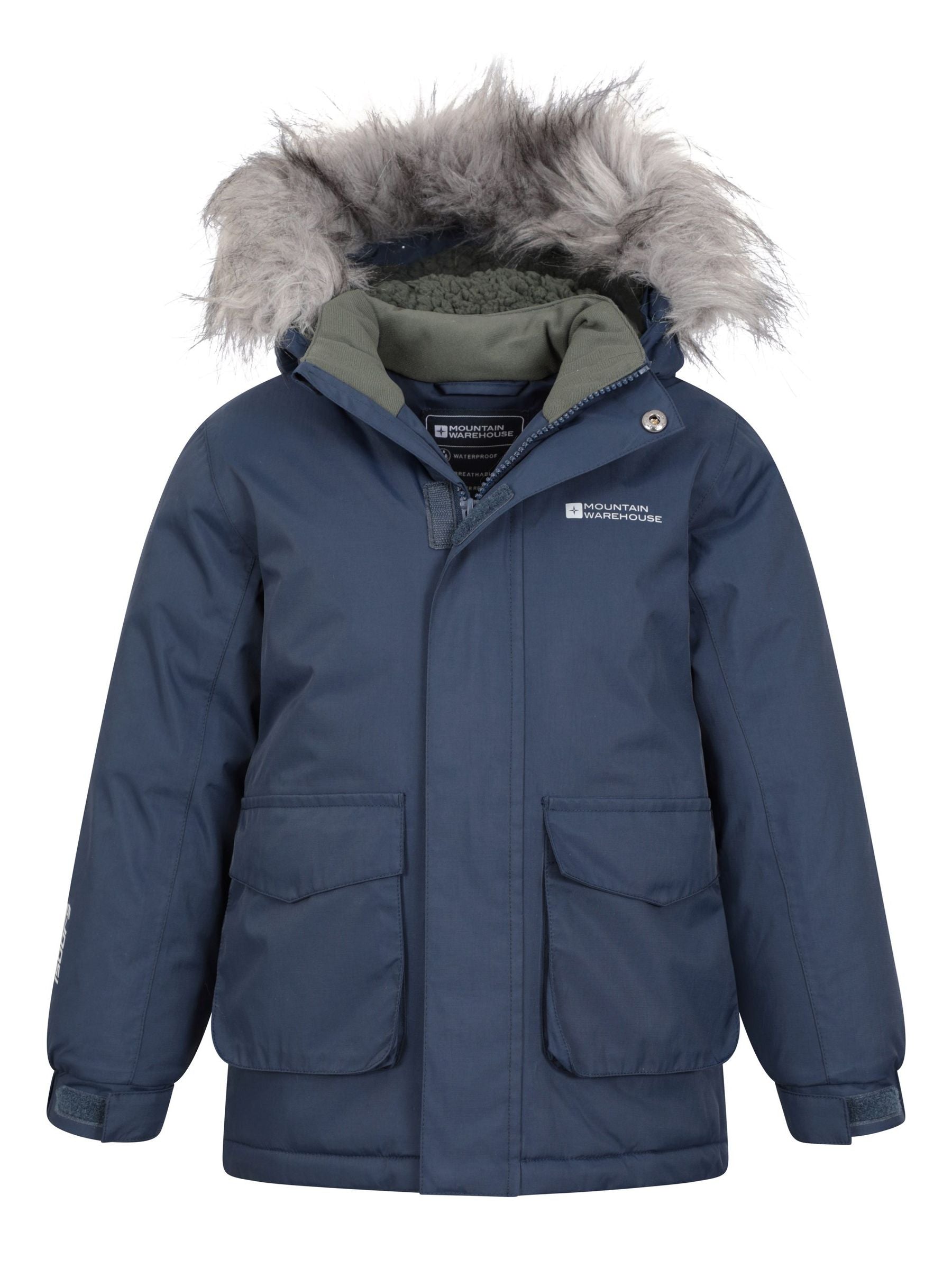 Dsiney Kidz - Mountain Warehouse Blue Kids Ranger Plain Water Resistant Jacket image 1