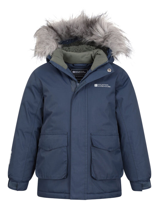 Dsiney Kidz - Mountain Warehouse Blue Kids Ranger Plain Water Resistant Jacket image 1