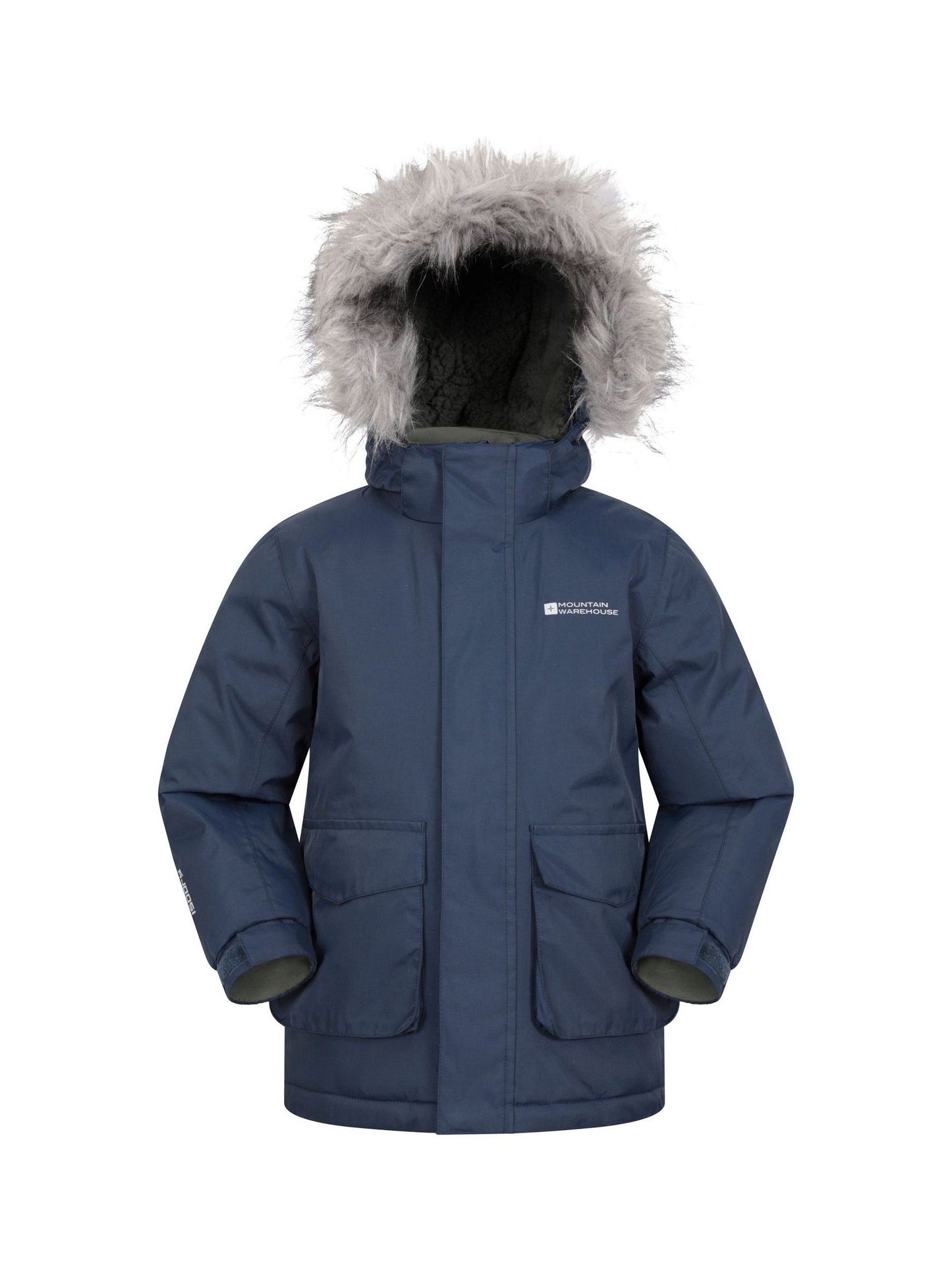Dsiney Kidz - Mountain Warehouse Blue Kids Ranger Plain Water Resistant Jacket image 3