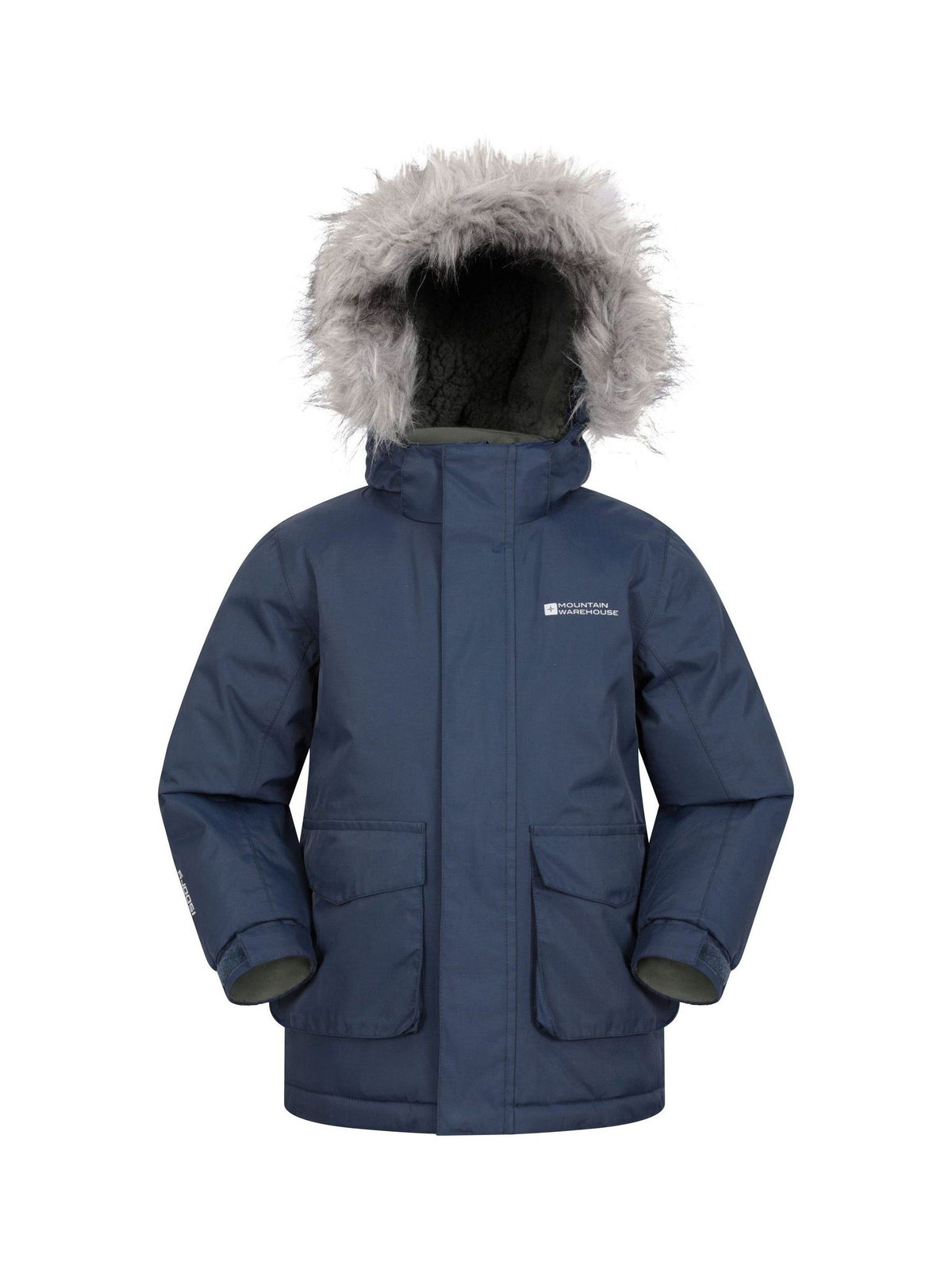 Dsiney Kidz - Mountain Warehouse Blue Kids Ranger Plain Water Resistant Jacket image 3