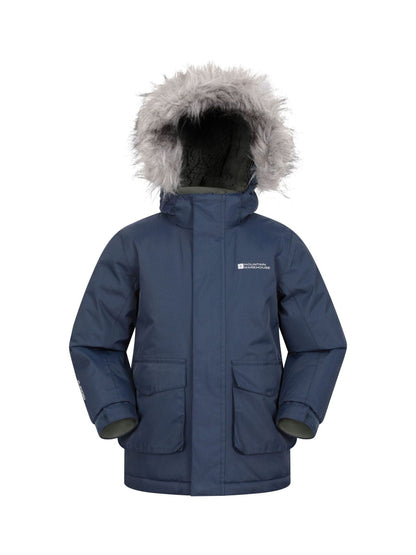 Dsiney Kidz - Mountain Warehouse Blue Kids Ranger Plain Water Resistant Jacket image 3