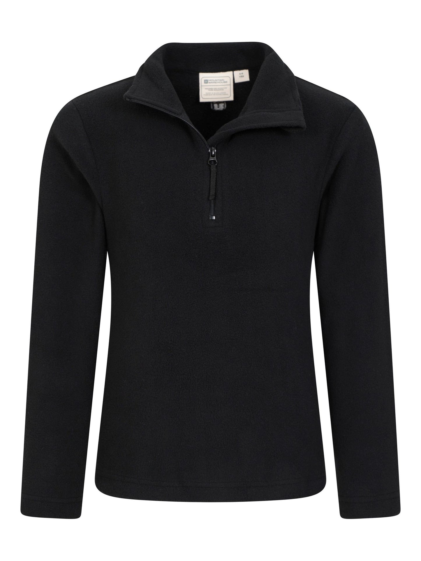 Dsiney Kidz - Mountain Warehouse Black Camber II Kids Half Zip Fleece image 2