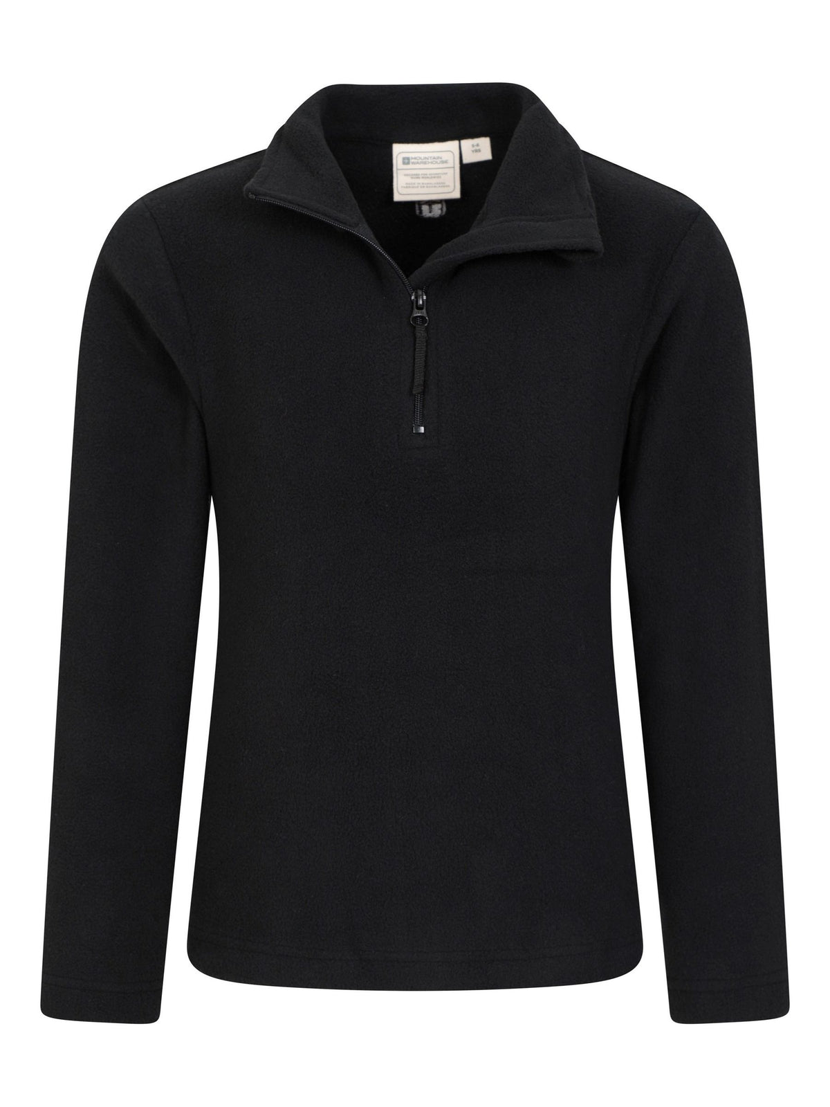 Dsiney Kidz - Mountain Warehouse Black Camber II Kids Half Zip Fleece image 2
