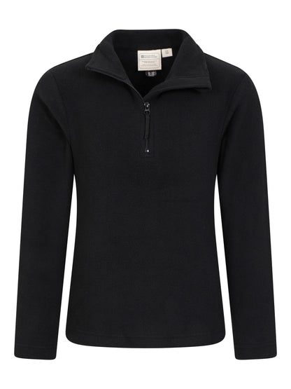 Dsiney Kidz - Mountain Warehouse Black Camber II Kids Half Zip Fleece image 2
