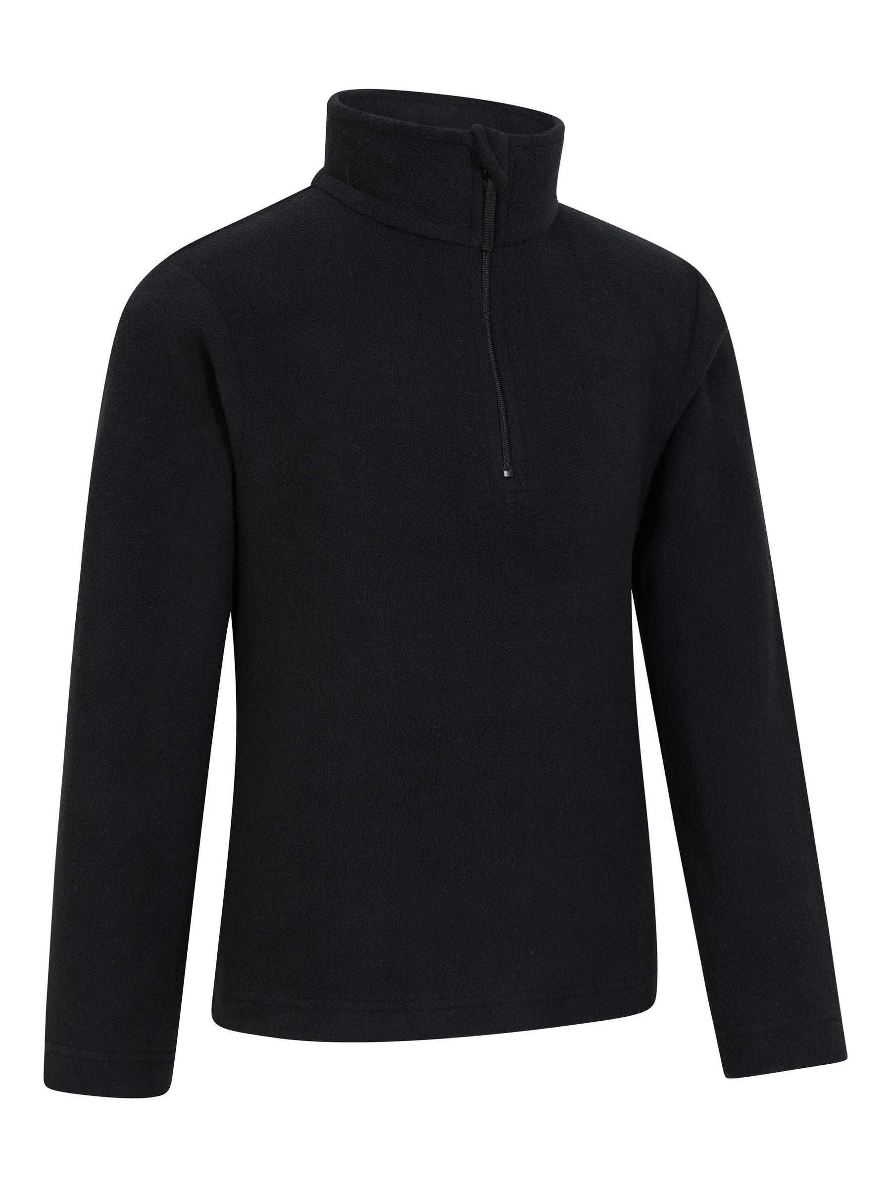 Dsiney Kidz - Mountain Warehouse Black Camber II Kids Half Zip Fleece image 4