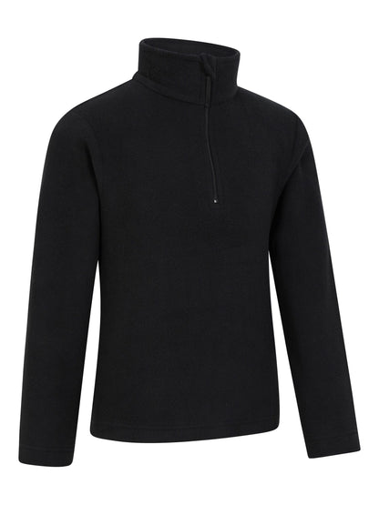 Dsiney Kidz - Mountain Warehouse Black Camber II Kids Half Zip Fleece image 4